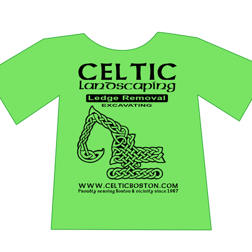 Construction t-shirt with the title 'Landscaping'