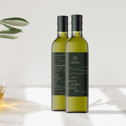 olive oil bottle labels