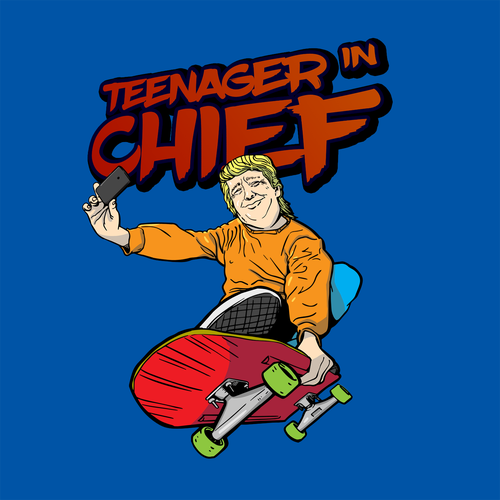 Trump t-shirt with the title 'a concept for t-shirt design'