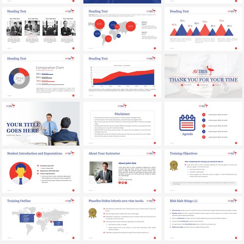 Handout design with the title 'AVIBIS'