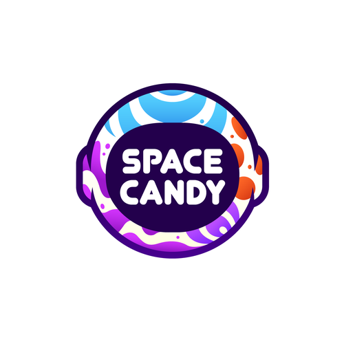 Astronaut logo with the title 'Space Candy'