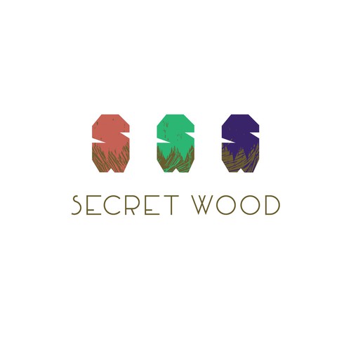 Jewelry design with the title 'Logo for Secret Wood '