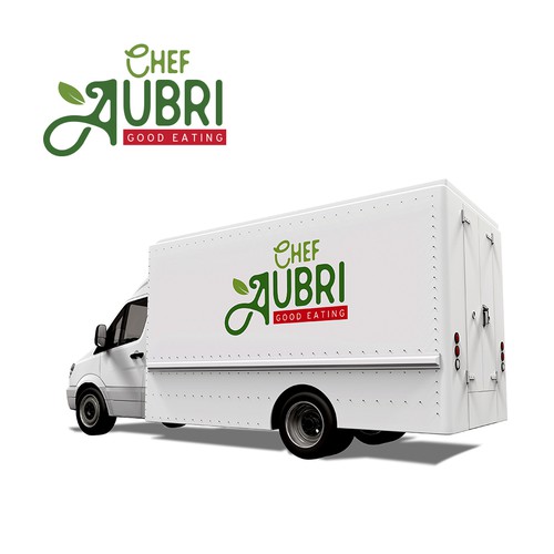 Catering design with the title 'Chef Aubri'