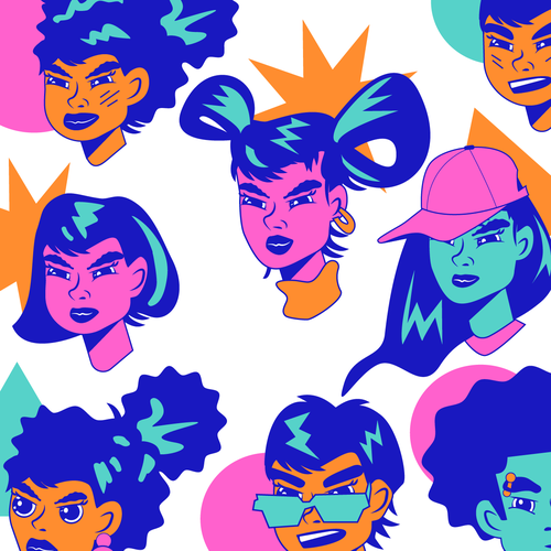 People design with the title 'Some fun characters '