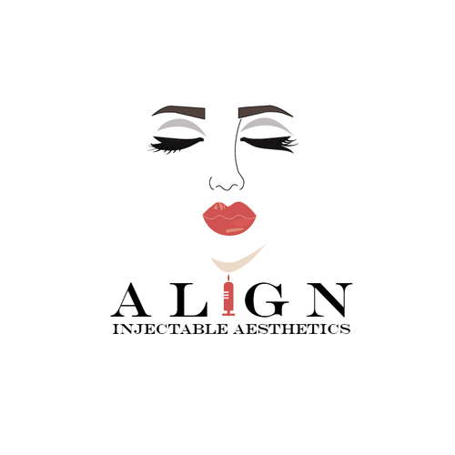 Lip logo with the title 'feminine logo '