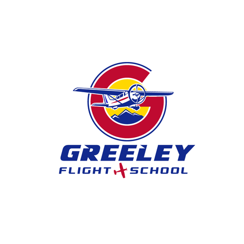 School brand with the title 'Greeley Flight School'