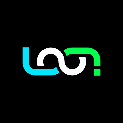 Loop logo with the title 'Connecting Text Logo '