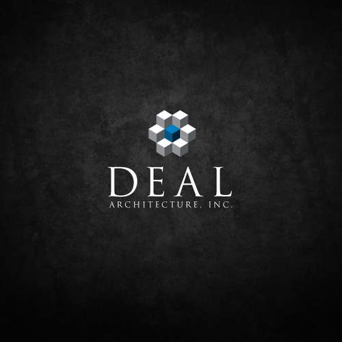 Isometric logo with the title 'Logo Design for Deal Architecture, Inc'