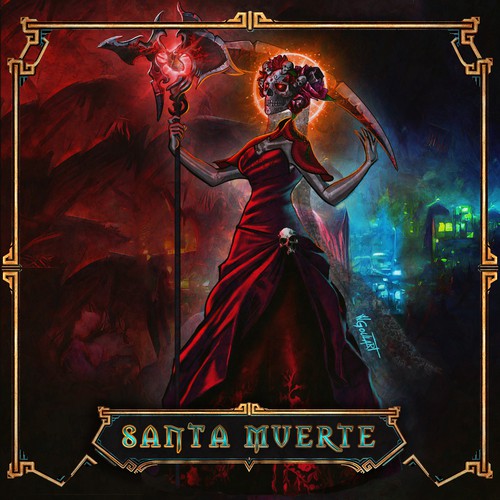 Death design with the title 'Character Illustration for the NFT game CALVARIA'