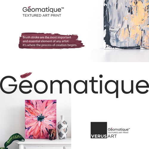3D font logo with the title 'Géomatique™ logo'