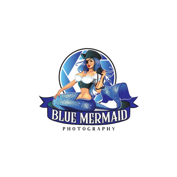 Mermaid design with the title 'Logo for photographer'