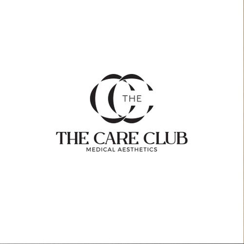 Black brand with the title 'Luxury and elegant logo for The Care Club'