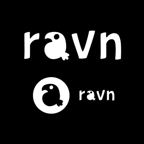 Raven logo with the title 'Quriky logo concept for specialty coffee company'