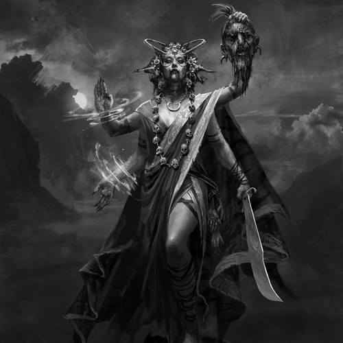 Goddess design with the title 'Kali'