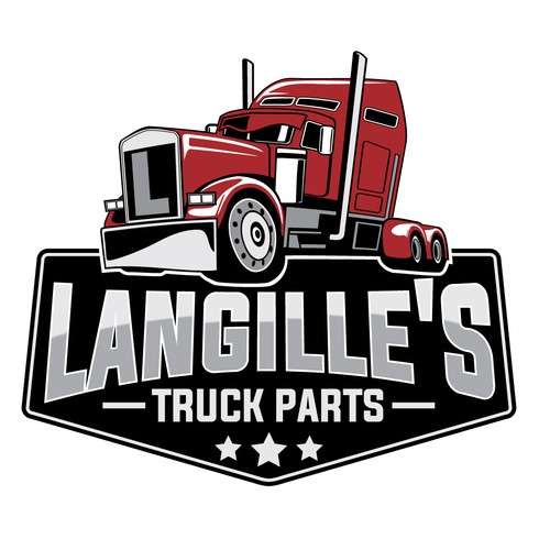 Machinery logo with the title 'logo for truck spare-parts company'