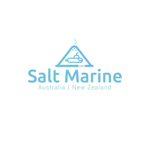 Salt logo with the title 'Logo Concept for Salt Marine'