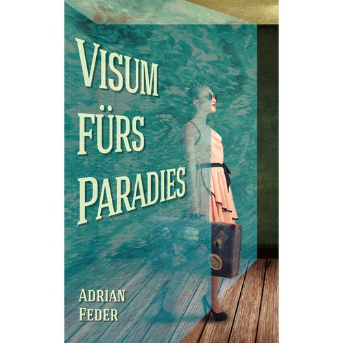 Surreal book cover with the title 'Novel Cover for Surrealist Novel'