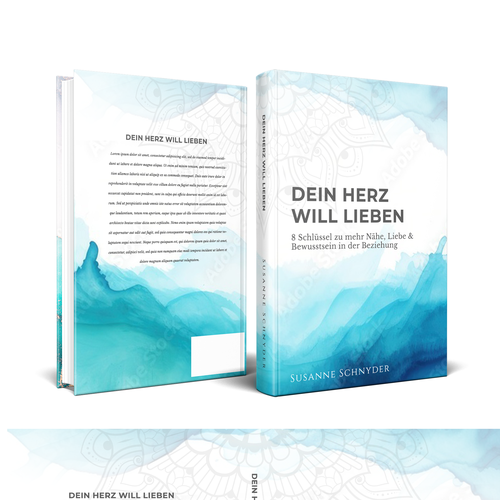 Layout design with the title 'A bright book cover to give the impression of a peaceful feeling of love'