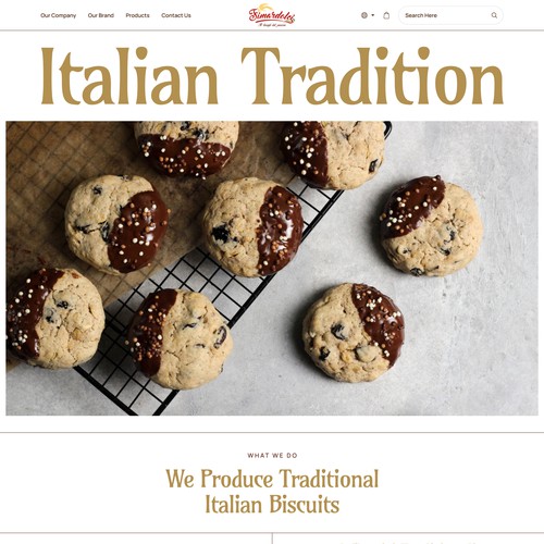 Food website with the title 'Fimardolci Srl'