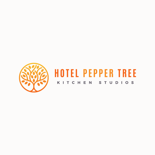 Vibrant logo with the title 'Hotel Pepper Tree'