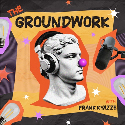 Podcast design with the title ' Improv Comedy Podcast Cover Art'