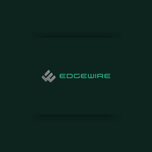 Visionary logo with the title 'visionary logo concept for Edgewire .'