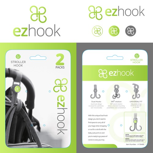 Hook design with the title 'EZ Hook Logo Design'