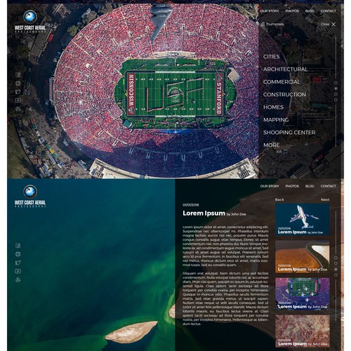 Photography website with the title 'Photography Site'