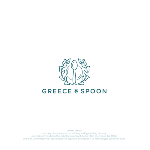 Spoon logo with the title 'Greece e Spoon Tzatziki Sauce'