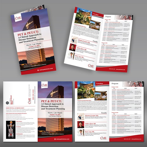 Webinar design with the title 'PET & PET CT Radiology Postcard 2016'