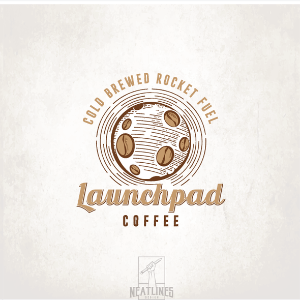 带有“Launchpad Coffee”标题的发射标志