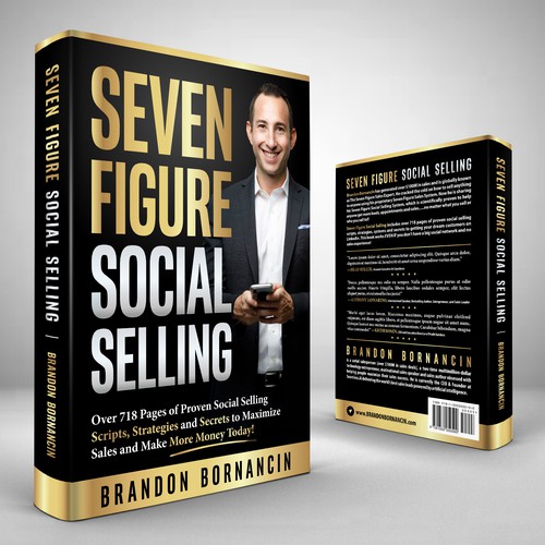 Typography book cover with the title 'Seven Figure Social Selling'