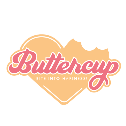 Butter logo with the title 'A cozy logo for a bakery named Buttercup.'