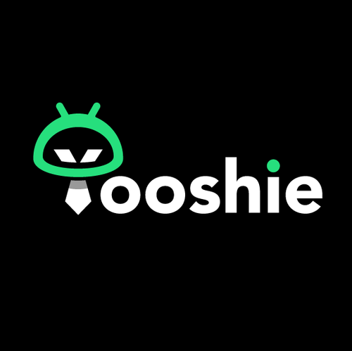 Droid logo with the title 'Yooshie logo'