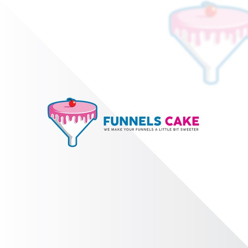 Double meaning logo with the title 'Double Meaning Logo Design In Illustrator For Funnels Cake | By CreativeJAC'
