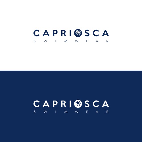 Swimwear logo with the title 'Capriosca Swimwear Logo'