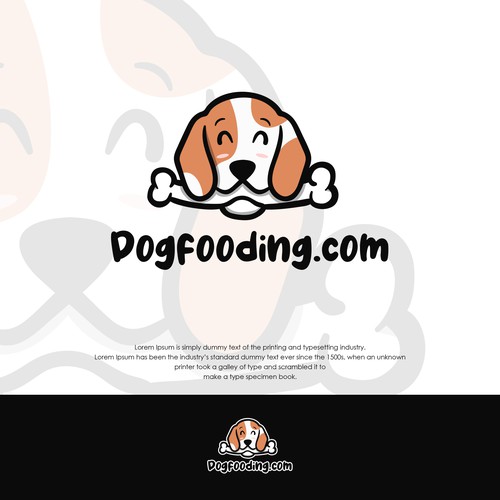 Pet care logo with the title 'Dog logo'