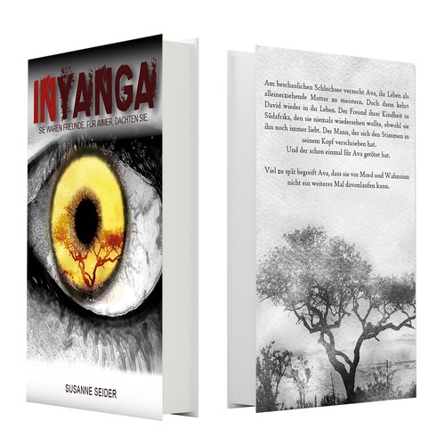 Tree book cover with the title 'Buchcover-Entwürfe'