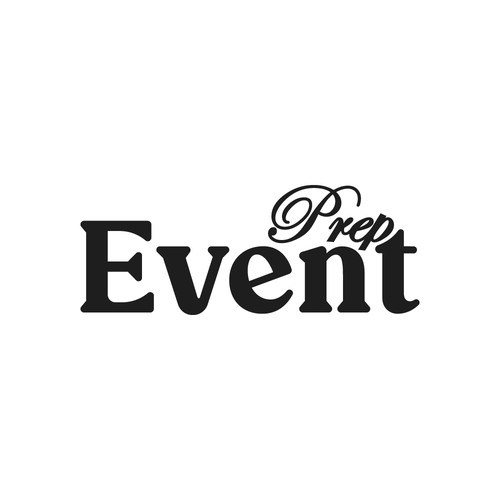 Wedding planner logo with the title 'Event Prep Logo Design of A Wedding Planner & Design'