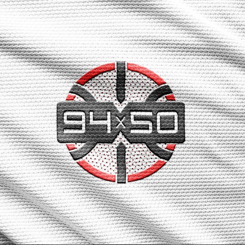 Sports apparel logo with the title 'Logo design for 94X50 Basketball Association'