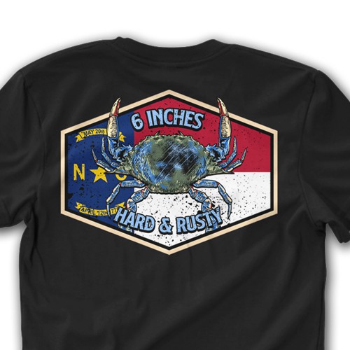 Crab design with the title 'Washington crab artwork'