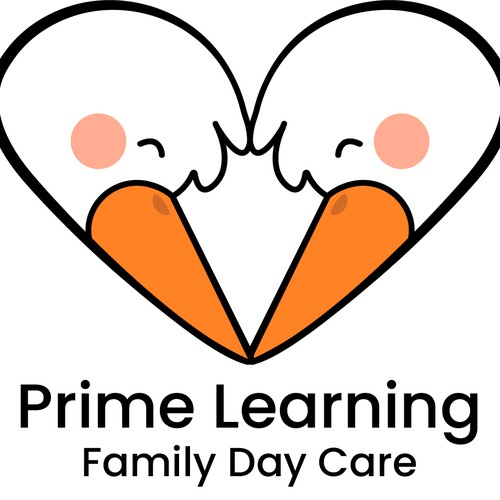 Daycare logo with the title 'Prime Learning Family Day Care Logo Concept'
