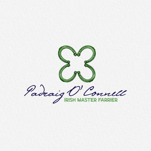 Shamrock logo with the title 'Padraig O Connell '