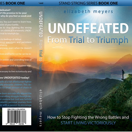 God design with the title 'Undefeated - From Trial to Triumph'