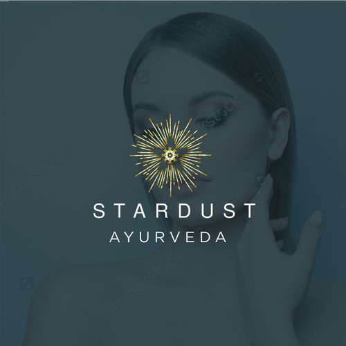 Reiki logo with the title 'Stardust Ayurveda Logo Design'