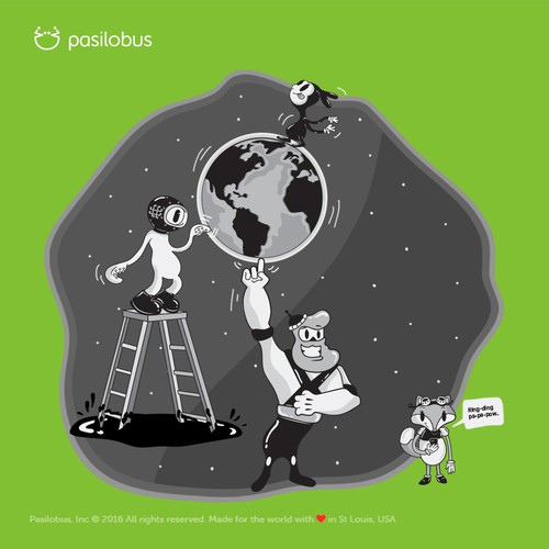 Banner artwork with the title 'Creative Illustration Design for a WebSite Brand Agency'