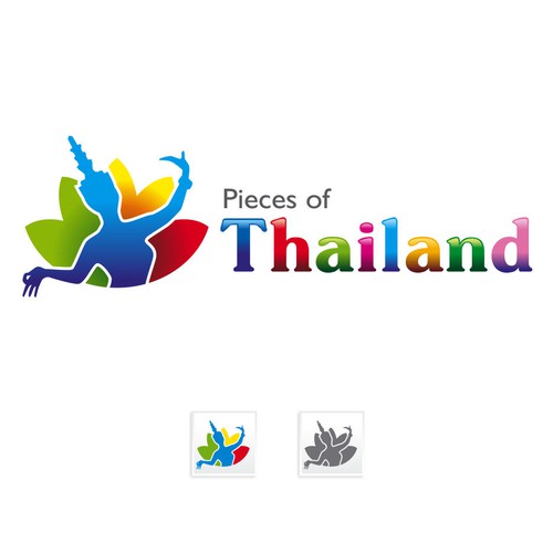 Tour logo with the title 'Pieces of Thailand, Travel and Tourism portal for Thailand'