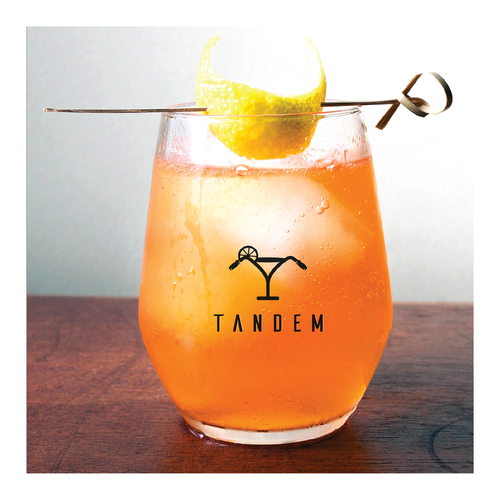 Bike logo with the title 'conceptual logo design for cocktail bar'