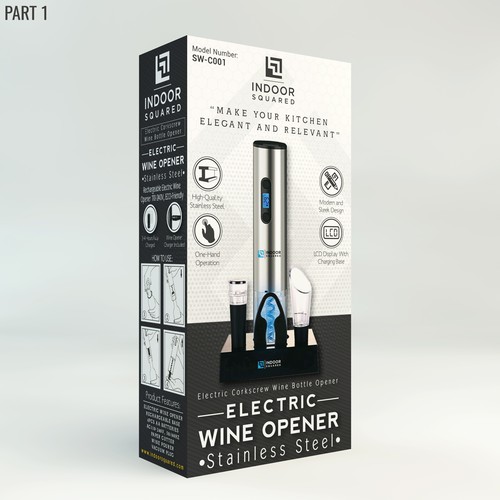 Stainless steel design with the title 'Need a Packaging Design, Insert Card and Fold Booklet That People Will Love.'