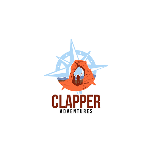 Climbing logo with the title 'Adventures'